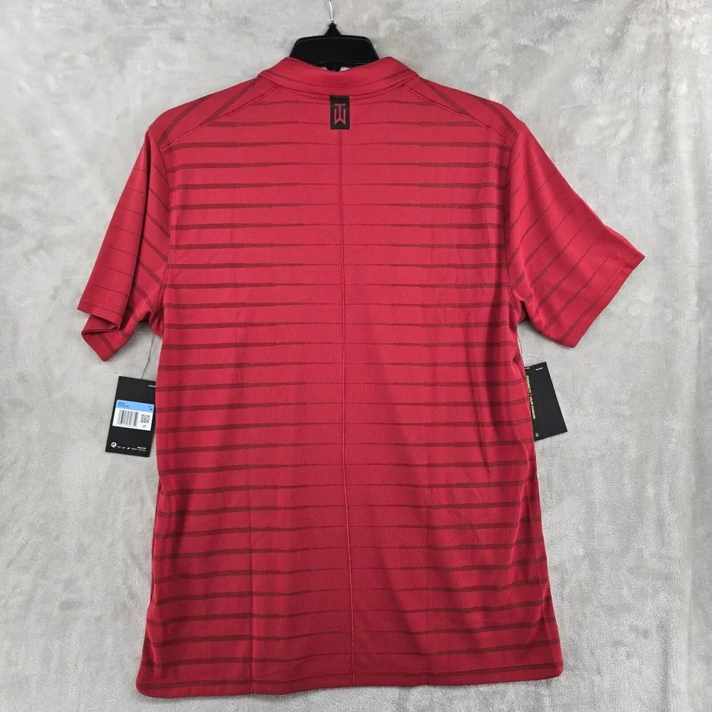 76ers NBA Performance Polo Mens‎ Medium Nike Tiger Woods Red Dri-fit